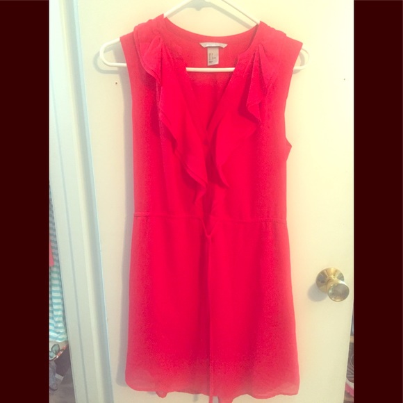 H&M mini ruffle red dress - Picture 5 of 10